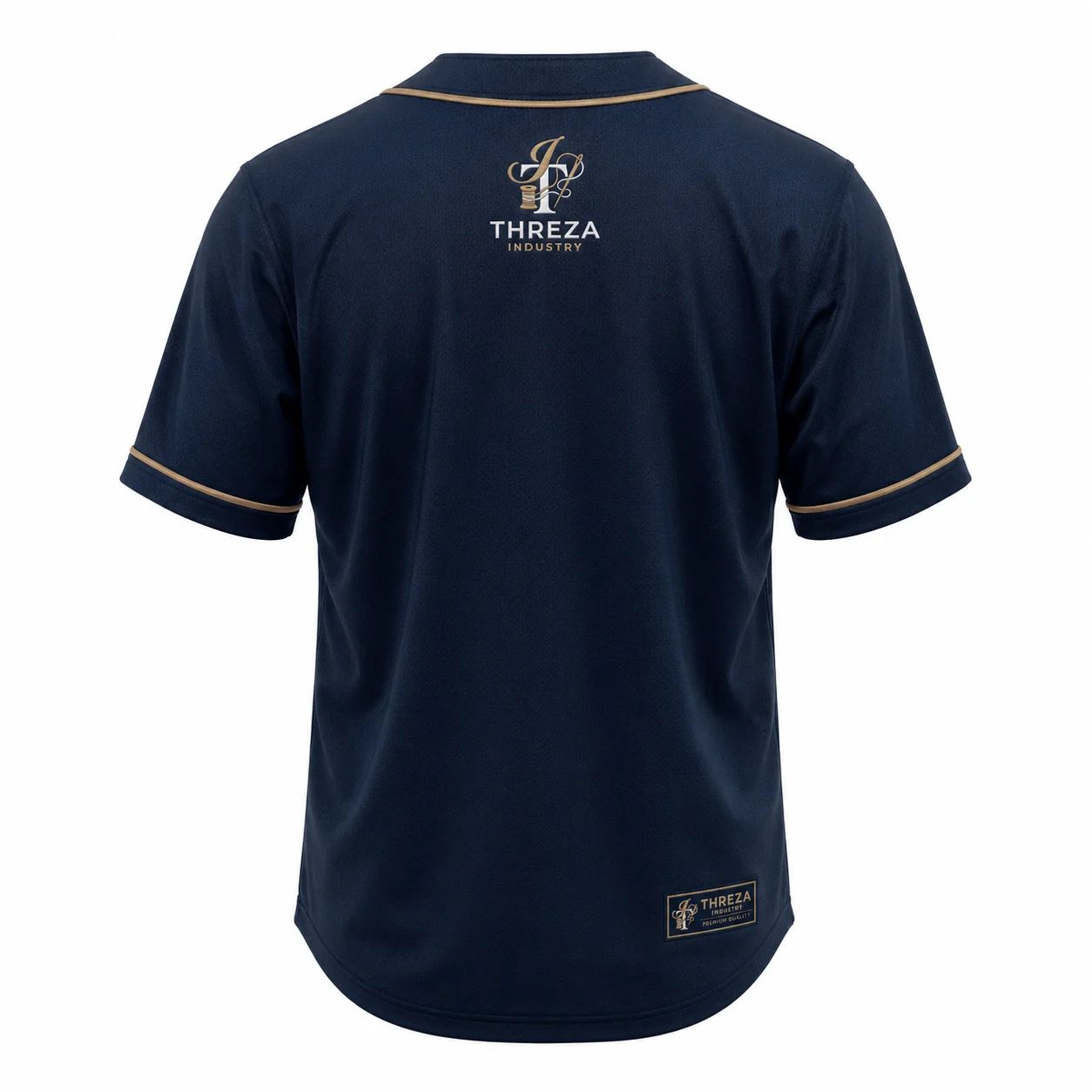 Custom Button-Front Baseball Jersey image 3