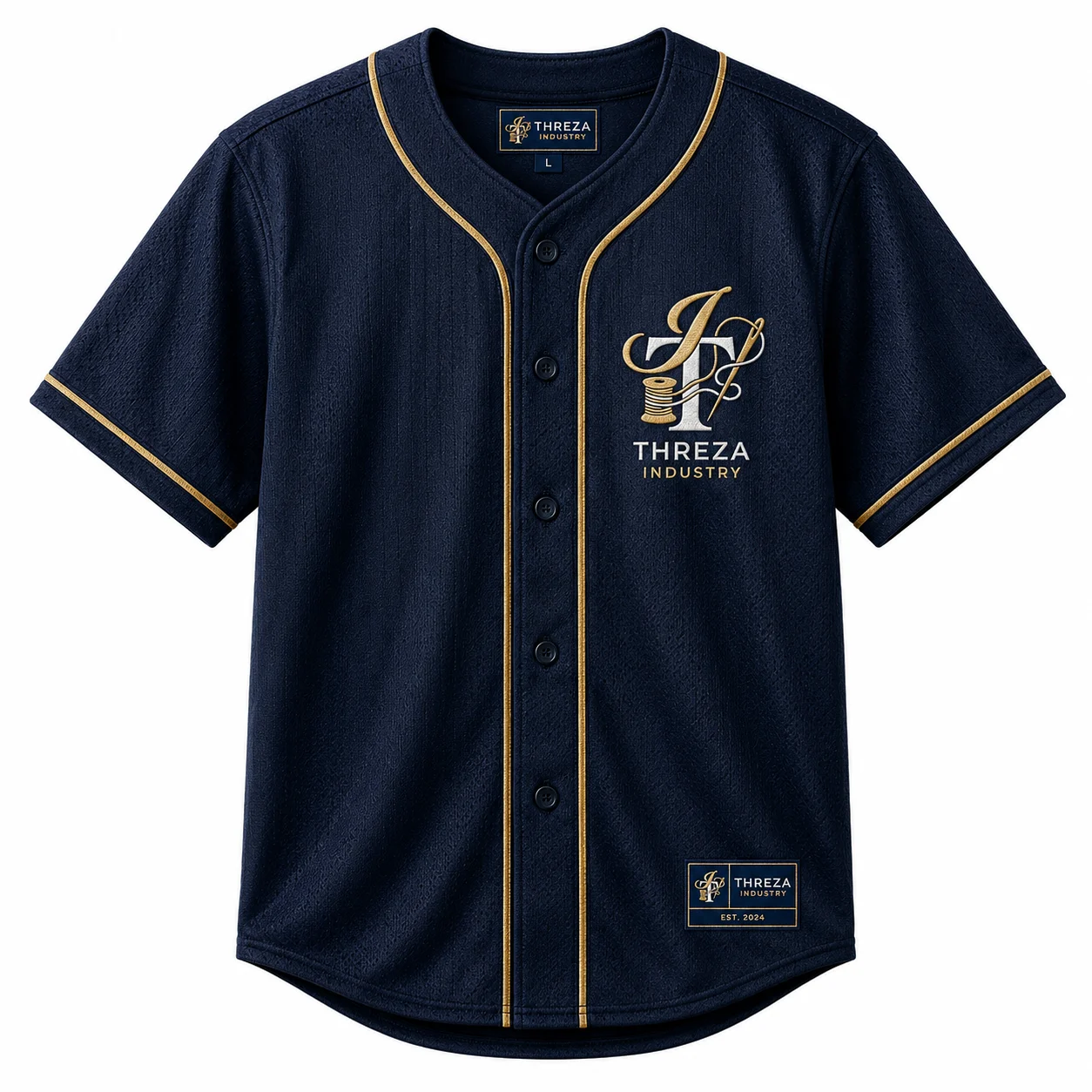 Custom Button-Front Baseball Jersey product image