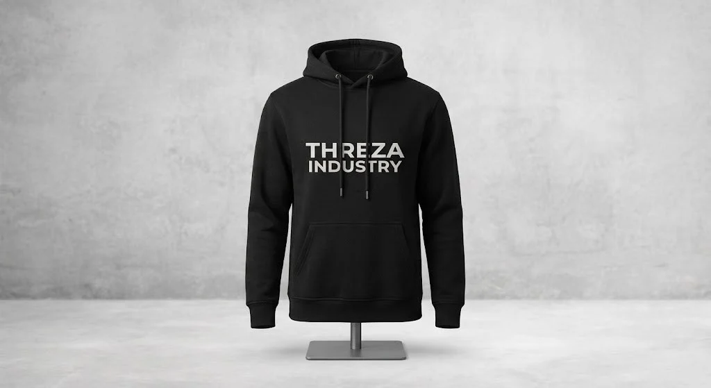 Premium Graphic Pullover Hoodie - Industrial Crest Edition product image