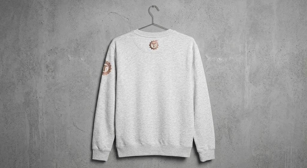 Premium Industrial Graphic Crewneck Sweatshirt image 2